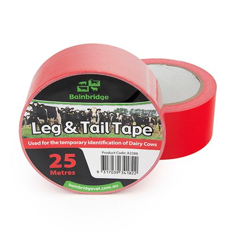 LEG & TAIL TAPE 25M RED