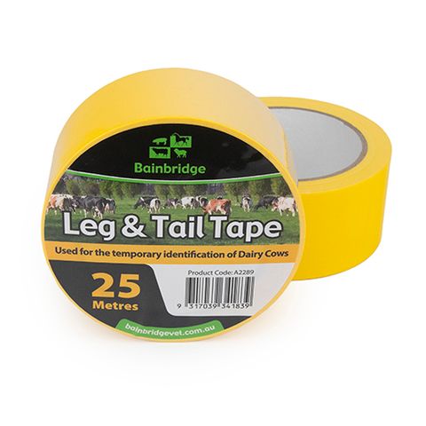 LEG & TAIL TAPE 25M YELLOW