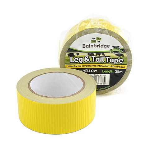 LEG & TAIL TAPE 25M YELLOW