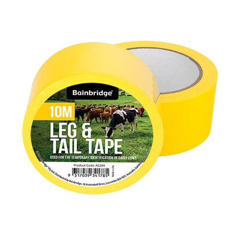 LEG & TAIL TAPE 10M YELLOW