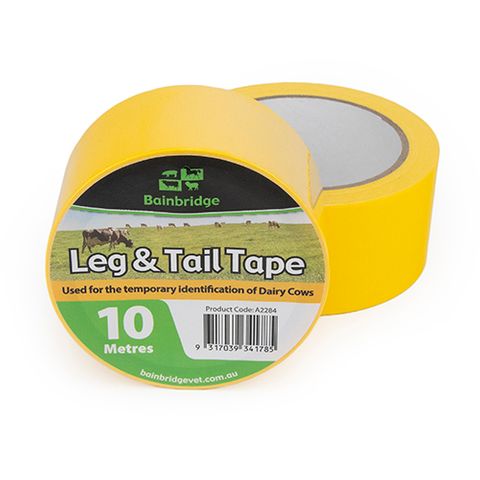 LEG & TAIL TAPE 10M YELLOW