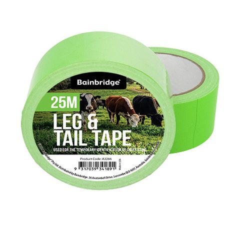 LEG & TAIL TAPE 25M GREEN