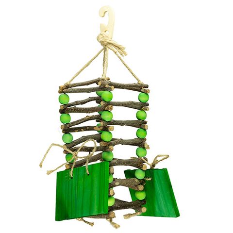 Bird/Small Animal Toy - Apple Stick Hay Feeder