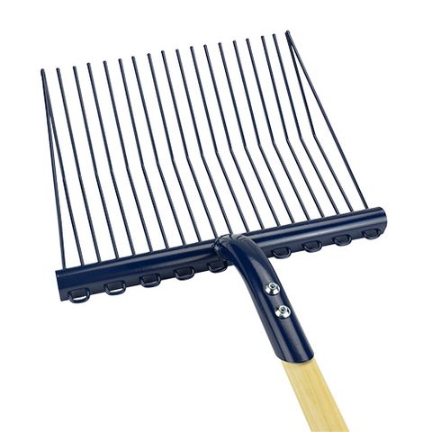 SUPREME STABLE FORK METAL - WOOD HANDLE - NAVY