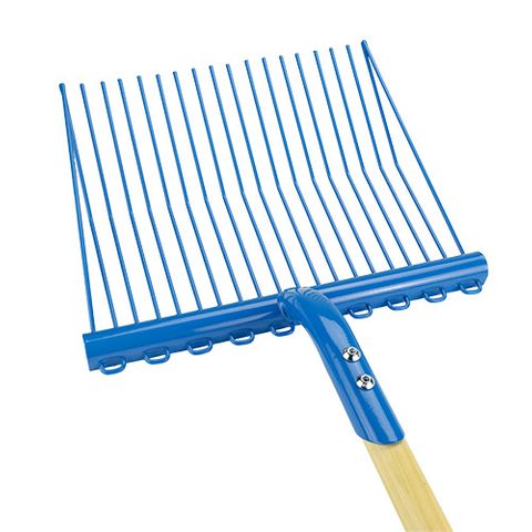 SUPREME STABLE FORK METAL - WOOD HANDLE - BLUE