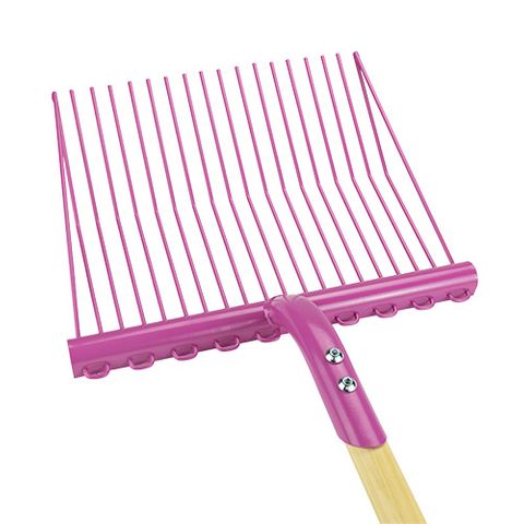 SUPREME STABLE FORK METAL - WOOD HANDLE - PINK