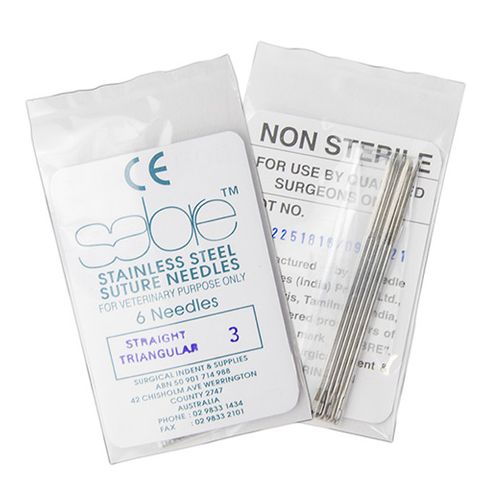 STRAIGHT TRIANGULAR SUTURE - SIZE 3 (104) - 6 PACK