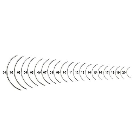 CURVED ROUND BODY SUTURE - SIZE 3 (106) - 6 PACK