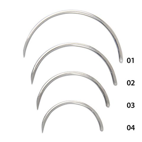 TROCAL POINT SUTURE NEEDLES - SIZE 2 (109) - 6 PACK