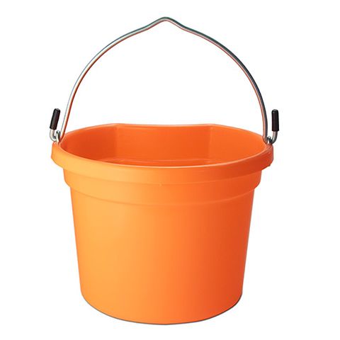 FLAT BACK BUCKET 8 LITRE - ORANGE