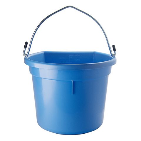 FLAT BACK BUCKET 20 LITRE - BLUE