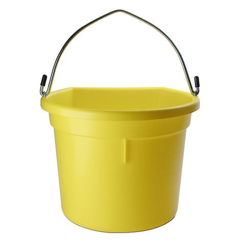 FLAT BACK BUCKET 20 LITRE - YELLOW