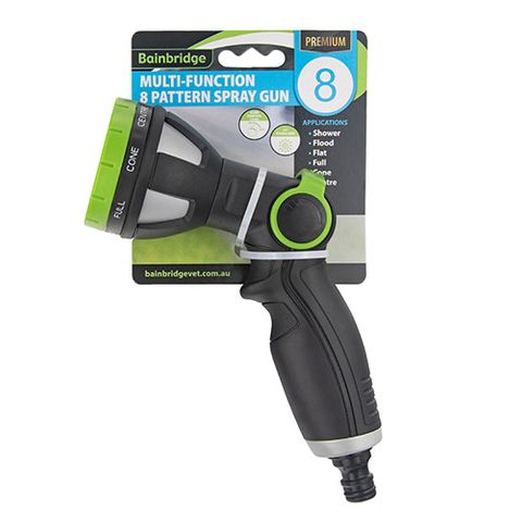 Spray Gun - 8 Pattern Adjustable Flow