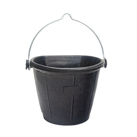 RECYCLED RUBBER FLAT BACK BUCKET - 18L
