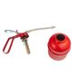 SHEARERS OIL CAN METAL RED