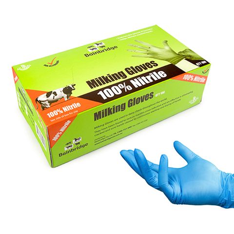 MILKING GLOVES NITRILE MEDIUM