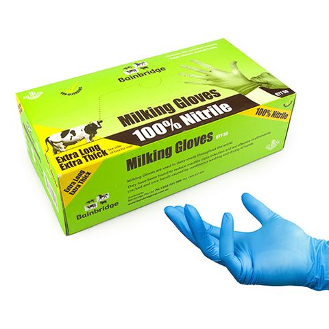 MILKING GLOVES LONG & THICK MEDIUM