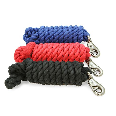 1.9CM (3/4 INCH) HEAVY LEAD ROPE - BLACK