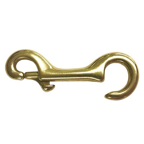 Dura Loc 9 x 55mm Brass Round End Snap Hook - Bunnings Australia