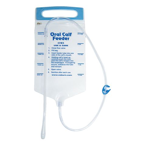 MAI Oral Calf Feeder Bag 2.5 Liter Blue Standard Probe 