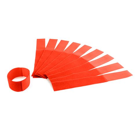 LEG BAND VELCRO ORANGE 10 PK