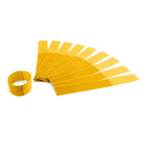 LEG BAND VELCRO YELLOW 10 PK