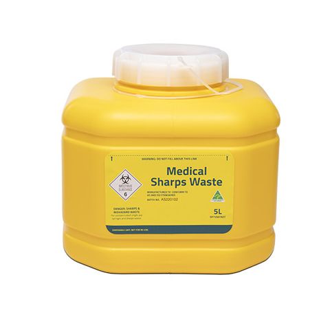 SHARPS CONTAINER 5 LITRE