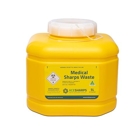 SHARPS CONTAINER 5 LITRE