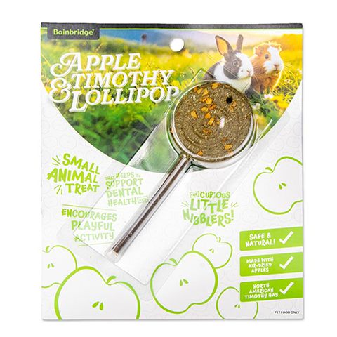 Small Animal Treat - Timothy Lollipop Apple