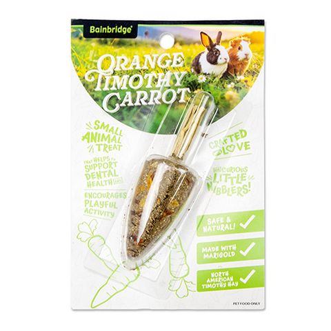 Small Animal Treat - Orange Timothy Carrot
