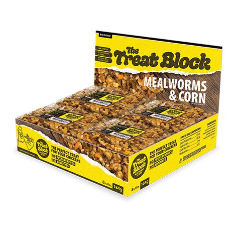 TREAT BLOCK - MEALWORMS & CORN