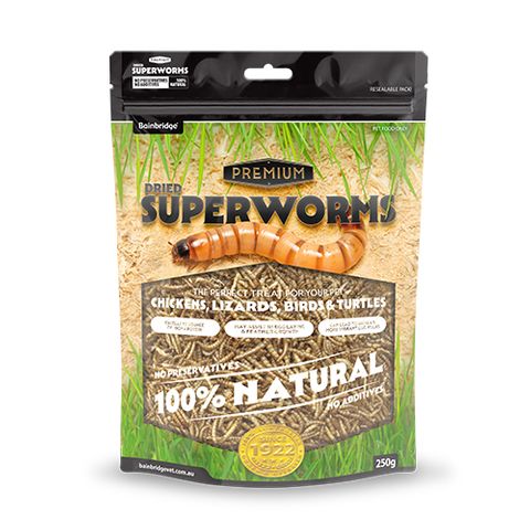 DRIED SUPERWORMS 250G