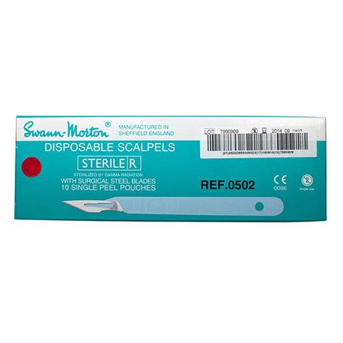 SCALPEL DISPOSABLE BOX OF 10