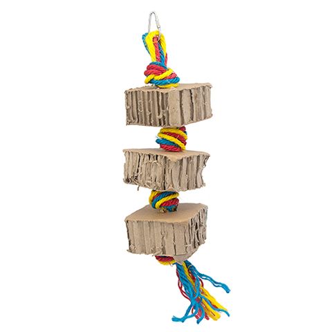 Bird Toy Destructive - Shredz Ball Cardboard Tower x 3