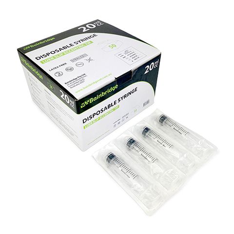 DISP. SYRINGES - 20ML 50 BOX