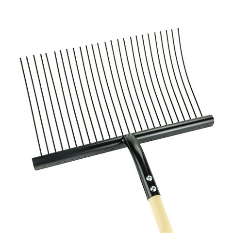 JUMBO STABLE FORK W ROUND HEAD - BLACK