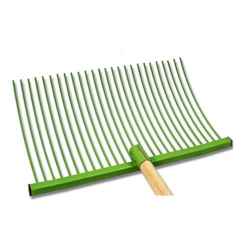 JUMBO STABLE FORK W ROUND HEAD - GREEN