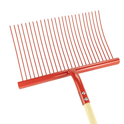 JUMBO STABLE FORK W ROUND HEAD - RED