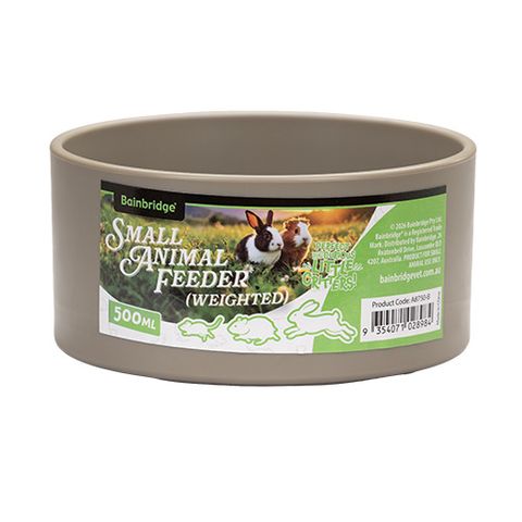 Small Animal Feeder Bowl - Weighted - Round