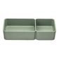 Small Animal Feeder Bowl - Weighted - Double Rectangular