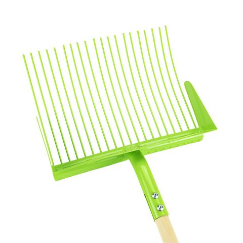 METAL SHOVEL RAKE GREEN