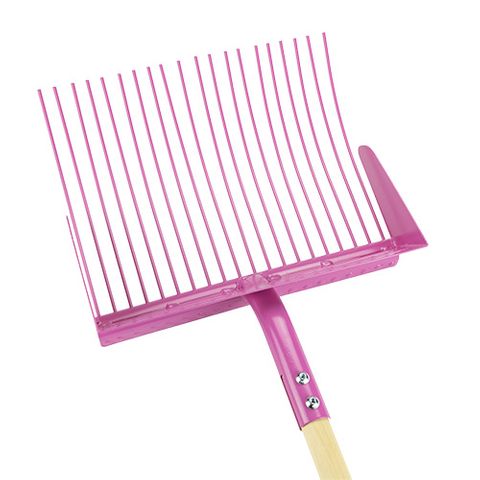 METAL SHOVEL RAKE PINK