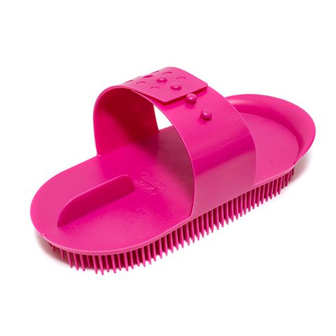PLASTIC MASSAGE CURRY COMB SMALL - PINK