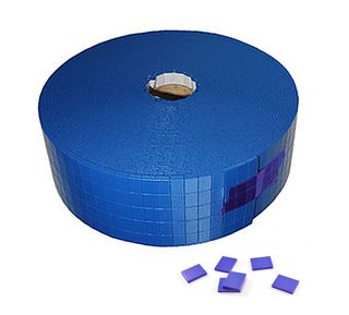 Blue PVC Prot Pads 20mm x 20mm  x 4mm