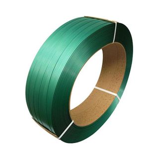 Green PET Strapping-16mm x 0.9mm x 1100mt Embossed