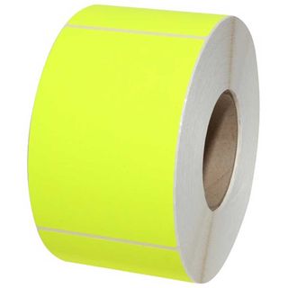 Fluro Yellow Labels 100mm x 200mm