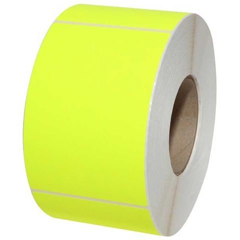 Fluro Yellow Labels 100mm x 200mm