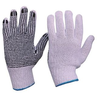 Poly Cotton with PVC Dotted Palm Glove 240pr/ctn