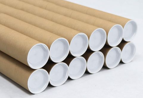Cardboard Mail Tube 76.4mmx1800mmx2.1mm w/caps
