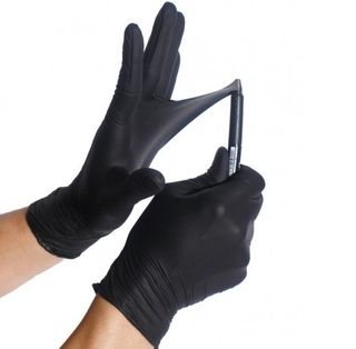 Blax PF Nitrile Glove Black Large 100/box
